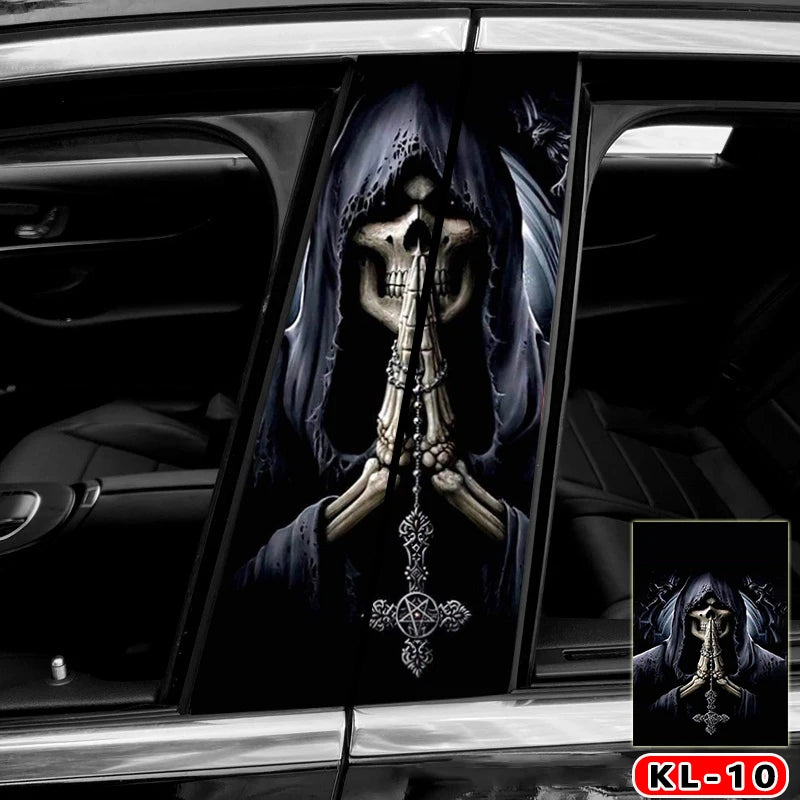 Gothic Skeleton B-Pillar Decal