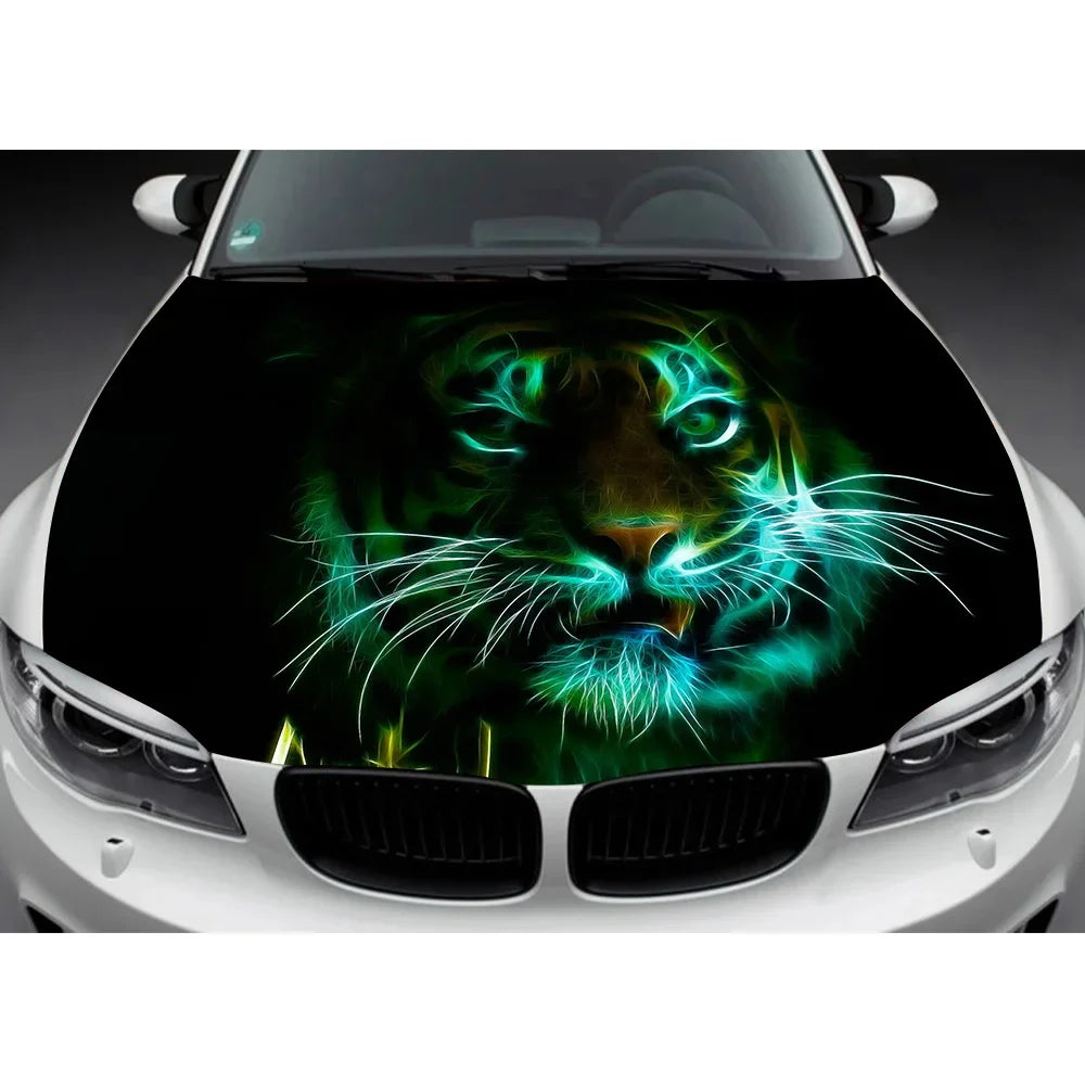 Custom Car Hood Wrap Decal