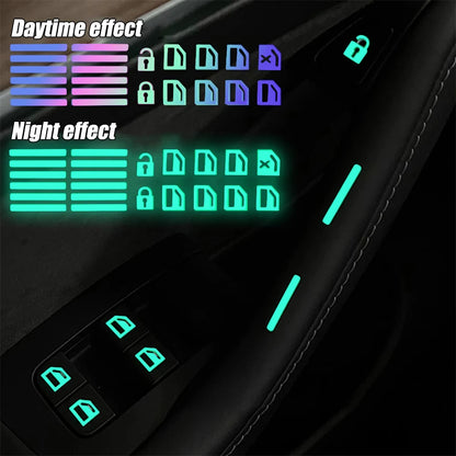 Car Glow Button Decals