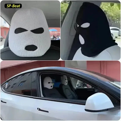 2pcs Masked Headrest Covers | Anti-theft