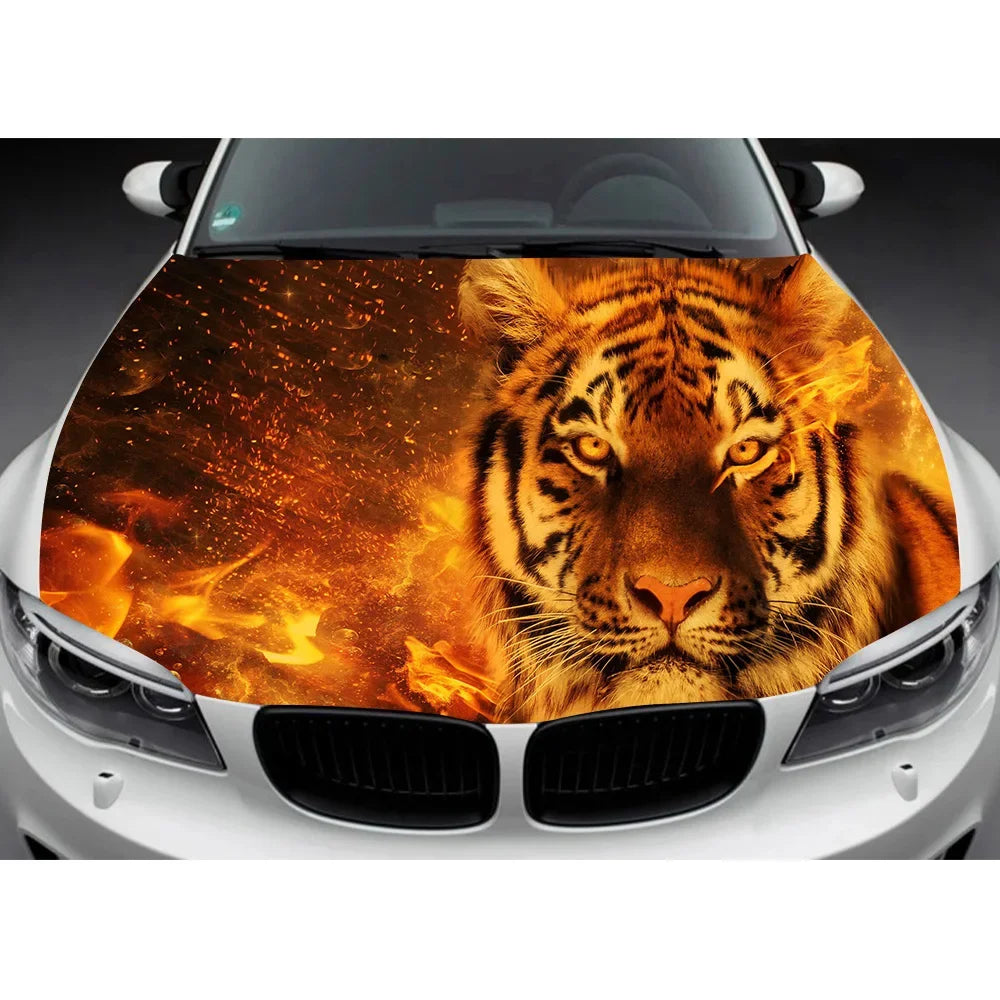 Custom Car Hood Wrap Decal