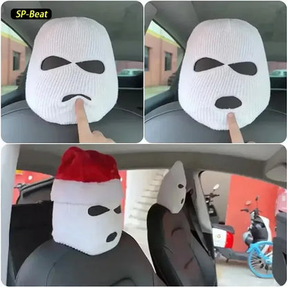 2pcs Masked Headrest Covers | Anti-theft