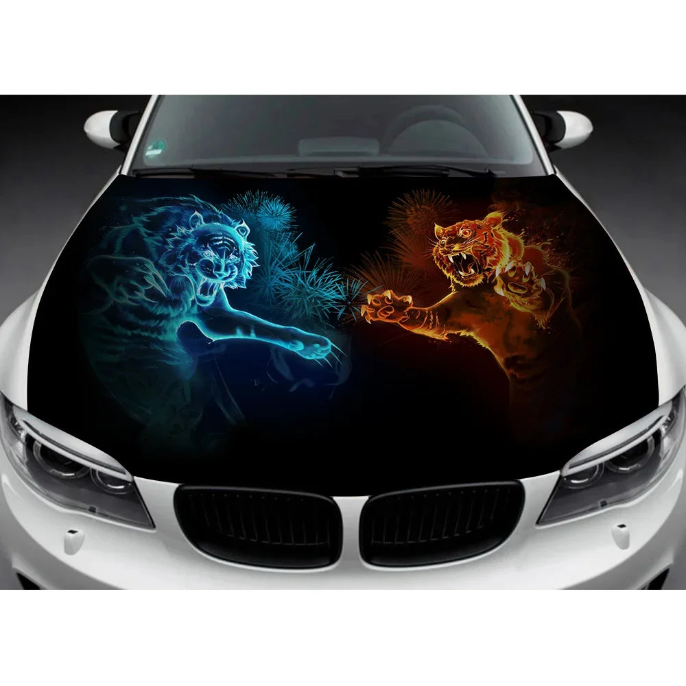 Custom Car Hood Wrap Decal