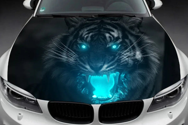 Custom Car Hood Wrap Decal