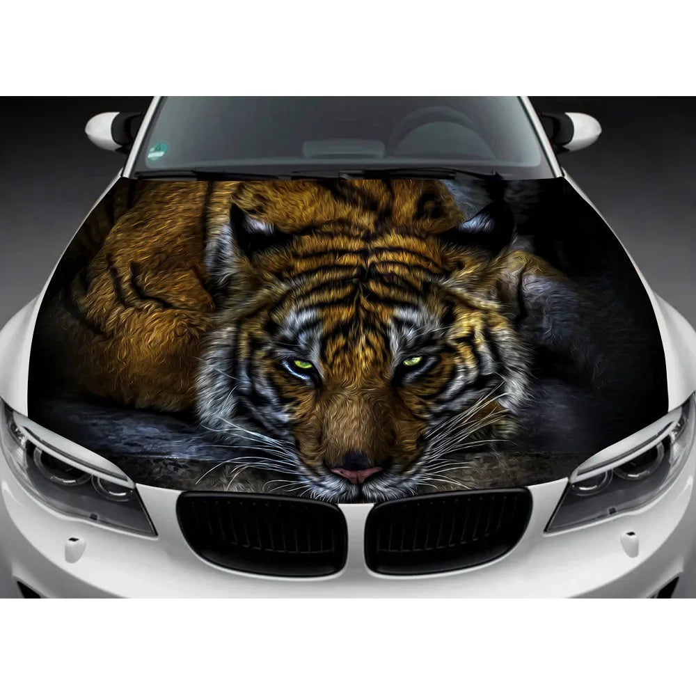 Custom Car Hood Wrap Decal