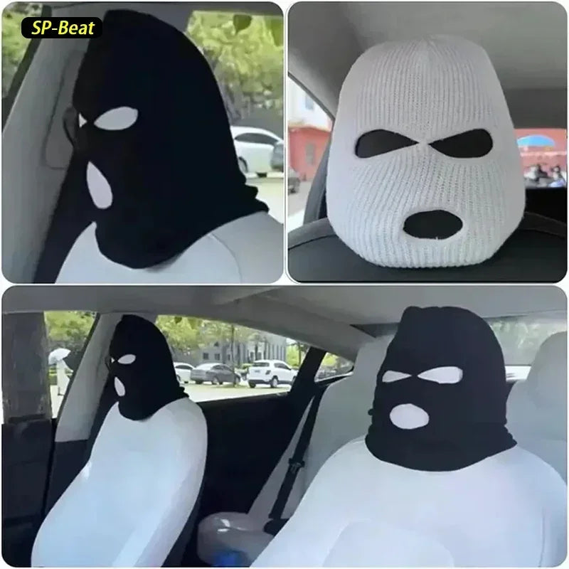 2pcs Masked Headrest Covers | Anti-theft