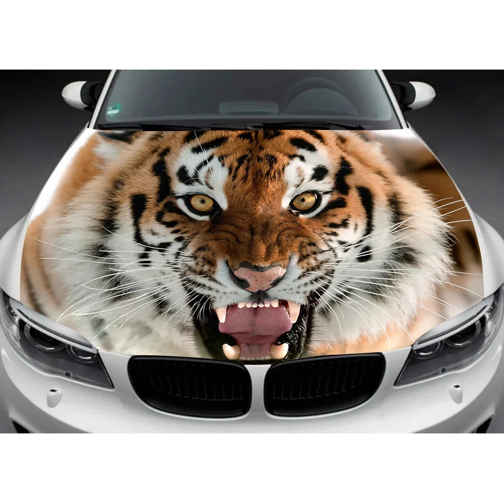 Custom Car Hood Wrap Decal