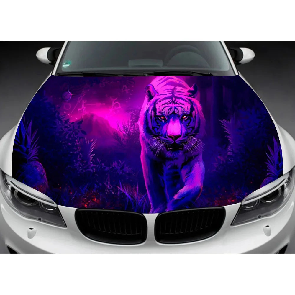 Custom Car Hood Wrap Decal