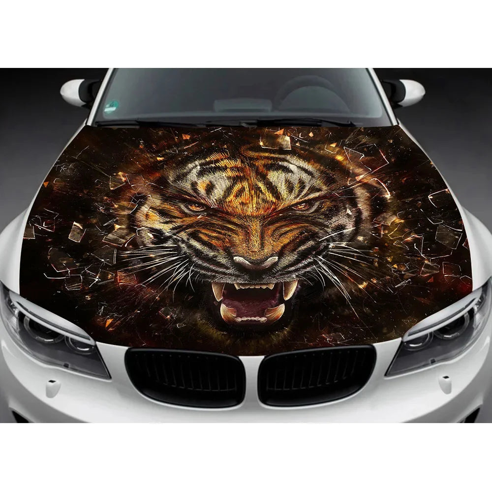 Custom Car Hood Wrap Decal